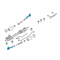 OEM 2008 Lincoln MKZ Outer Tie Rod Diagram - AE5Z-3A130-B