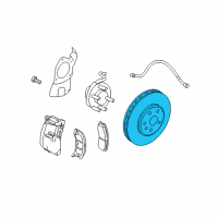 OEM 2008 Cadillac STS Rotor Diagram - 25750248