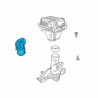 OEM Dodge Charger Fuel Clean Air Duct Diagram - 4591866AB