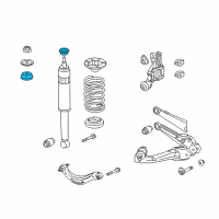 OEM 2019 Acura ILX Rubber, Damper Mt Rear Diagram - 52631-T6A-901