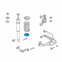 OEM 2017 Acura ILX Rubber, Right Rear Spring Seat (Lower) Diagram - 52471-TR0-A01