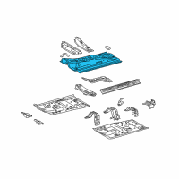 OEM 2010 Toyota Yaris Center Floor Pan Diagram - 58113-52901