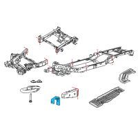 OEM 2011 Ford F-150 Mount Bracket Diagram - 9L3Z-5D058-AA