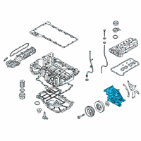 OEM 2022 BMW M850i xDrive Gran Coupe Timing Case Cover Diagram - 11-14-7-649-038