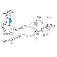 OEM 2013 Chevrolet Impala Converter & Pipe Diagram - 22839596