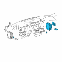 OEM 2007 Lexus GS430 Block, Cowl Side Junction, RH Diagram - 82730-30341