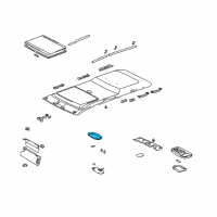 OEM 2007 Toyota Sequoia Dome Lamp Assembly Diagram - 81240-0C031-E1