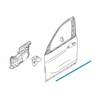 OEM 2016 BMW X1 Joint Sealing Entrance Door Front Left Diagram - 51-76-7-439-317