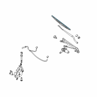 OEM 2007 Nissan Quest Wiper Blade Refill, Driver Diagram - 28895-5Z000