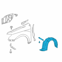 OEM 2015 Scion tC Fender Liner Diagram - 53876-21110