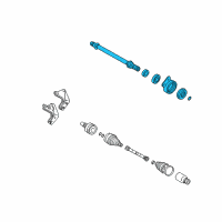 OEM 2011 Mercury Mariner Intermed Shaft Diagram - 9L8Z-3A329-B