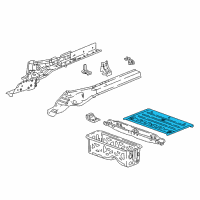 OEM 2017 Chevrolet Cruze Rear Floor Pan Diagram - 39016206