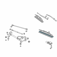 OEM Acura MDX Rubber, Blade (650MM) Diagram - 76622-SDA-A01