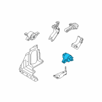 OEM 2007 Chevrolet Aveo Mount Diagram - 96535499