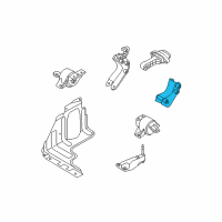 OEM 2005 Chevrolet Aveo Strut Bracket Diagram - 96535485