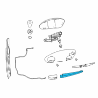 OEM 2016 Jeep Grand Cherokee Arm-Rear WIPER Diagram - 68079868AA