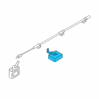 OEM 2004 Infiniti M45 Tire Pressure Controller Assembly Diagram - 40720-AR302