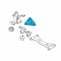 OEM 2008 BMW Z4 Engine Mount Bracket Left Diagram - 22-11-6-769-321