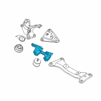 OEM 2007 BMW Z4 Engine Mount Bracket Diagram - 22326760532