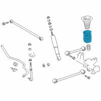 OEM 1996 Toyota 4Runner Coil Spring Diagram - 48231-35150