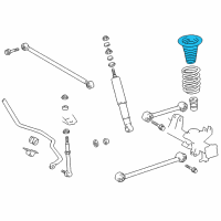 OEM 1998 Toyota 4Runner Spring Seat Diagram - 48302-60051