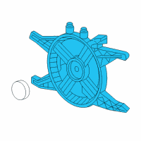 OEM 2004 Chevrolet SSR Fan Assembly Diagram - 15816298