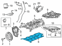 OEM 2022 Cadillac CT4 Valve Cover Gasket Diagram - 55488236