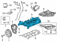 OEM Cadillac XT6 Valve Cover Diagram - 55514604