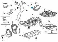 OEM Oil Cooler Seal Diagram - 55488933