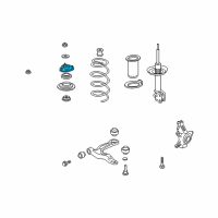 OEM Acura Rubber, Front Shock Absorber Mounting Diagram - 51920-STX-A01