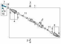 OEM 2016 Scion tC Outer Tie Rod Diagram - 45046-49195
