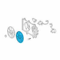 OEM Lexus ES350 Fan Diagram - 16361-31120