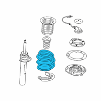 OEM 2021 BMW X2 FRONT COIL SPRING Diagram - 31-33-6-883-454