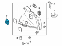 OEM 2022 Lexus NX350h SWITCH ASSY, FOLD SE Diagram - 84190-78030