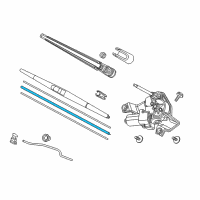 OEM 2022 Honda Odyssey Rubber, Blade (400MM) Diagram - 76622-THR-A01