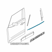 OEM 2021 Jeep Renegade WEATHERST-Front Door Belt Diagram - 68398876AA