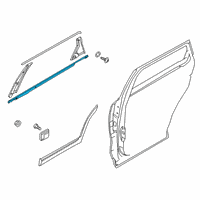 OEM 2020 Kia Telluride W/STRIP ASSY-RR DR B Diagram - 83210S9500