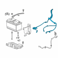 OEM 2021 Cadillac XT5 Positive Cable Diagram - 84681939