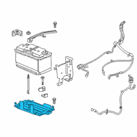 OEM 2021 Cadillac XT6 Battery Tray Diagram - 84828930