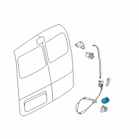 OEM 2017 Chevrolet City Express Lower Latch Diagram - 19318274