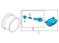 OEM Nissan Rogue Sensor Unit-Tire Pressure Diagram - 40700-6RA0A