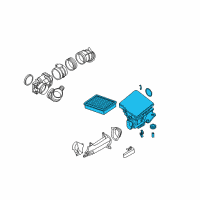 OEM 2005 BMW Z4 Intake Silencer Diagram - 13-71-7-514-876