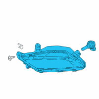 OEM 2019 Buick Regal Sportback Fog Lamp Assembly Diagram - 39024269