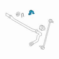 OEM 2021 Toyota RAV4 Stabilizer Bar Bracket Diagram - 48824-06040