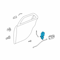 OEM 2006 Cadillac SRX Lock Diagram - 25843159