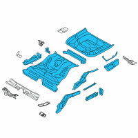 OEM Lincoln MKS Floor Pan Assembly Diagram - DG1Z-5411215-A