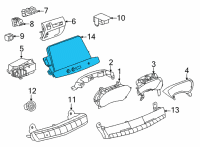 OEM Cadillac Dash Control Unit Diagram - 84769883