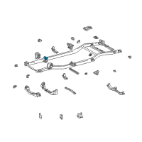 OEM 2002 Toyota 4Runner Cab Mount Bracket Diagram - 51703-35160