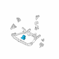 OEM 2007 Kia Optima Front Roll Stopper Bracket Assembly Diagram - 219102G000