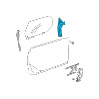 OEM Chrysler PT Cruiser Channel-Front Door Glass Lower Diagram - 5067278AD